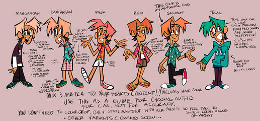 Different designs/outfits